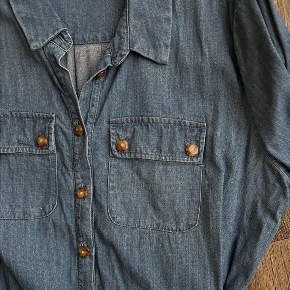 Sezane Tea Dress Denim - Picture 4 of 8